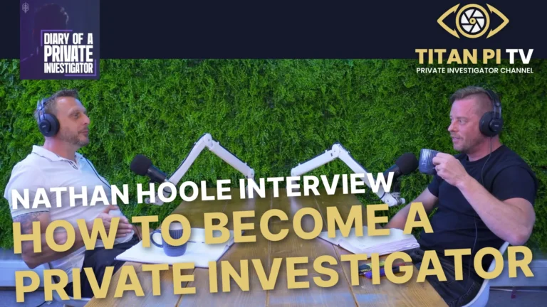 How To Become A Private Investigator - Nathan Hoole Interview Episode 63 | Titan PI PTV