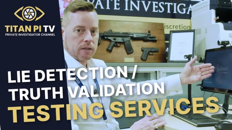 Lie Detection or Truth Validation Testing Services Episode 66 | Titan PI TV