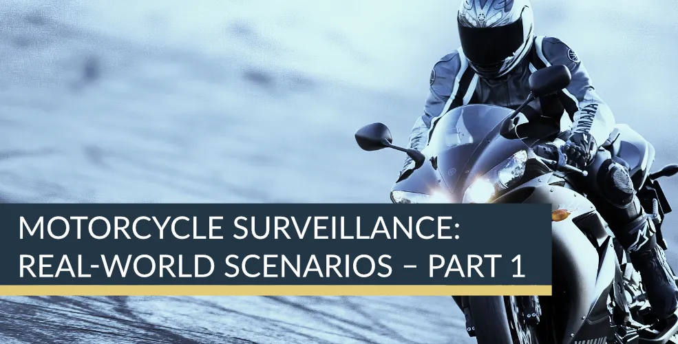 Specialist Motorcycle Surveillance: Real-World Scenarios – Part 1 | Titan