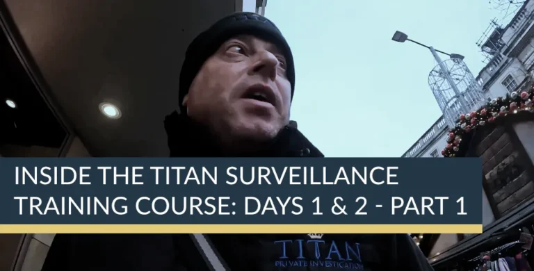 Inside the Titan Surveillance Training Course: Days 1 & 2 - Part 1. | Titan Investigations